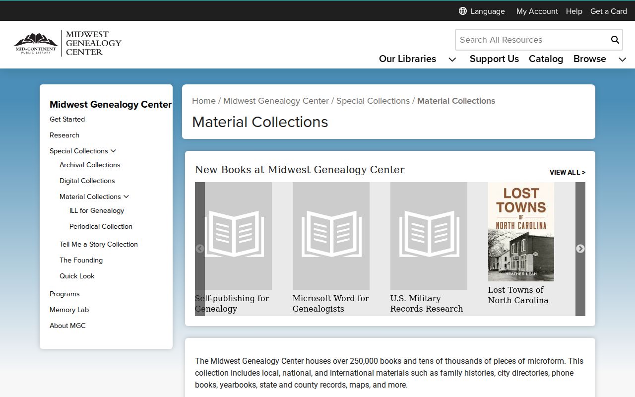 Clay County city directory research at Midwest Genealogy Center collections