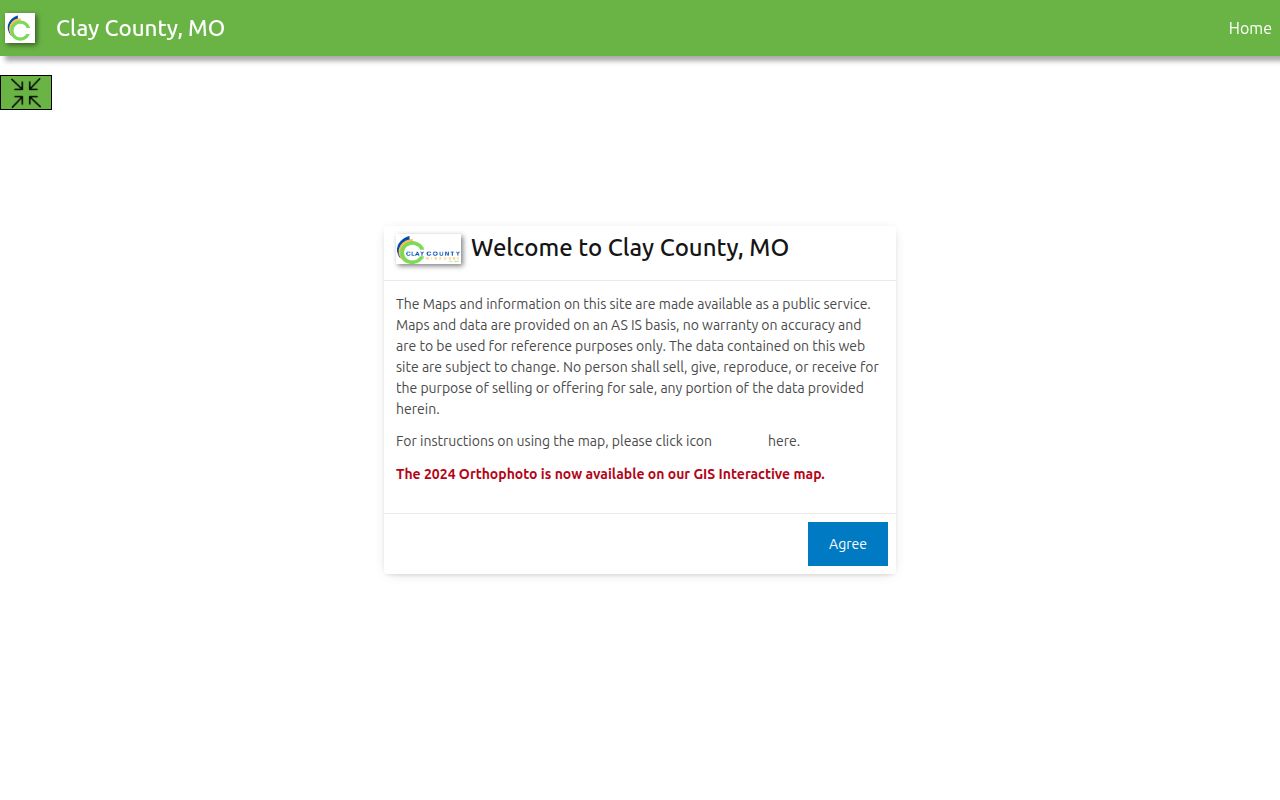 Clay County street directory GIS parcel viewer